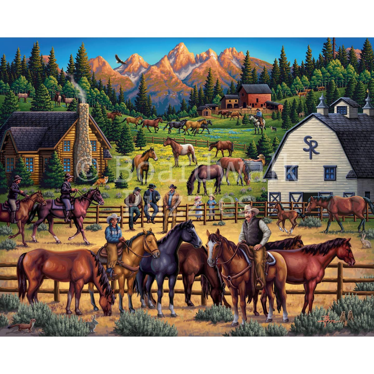 Sunrise Ranch 210 Piece Jigsaw Puzzle Boardwalk - BIG FRENCHIES