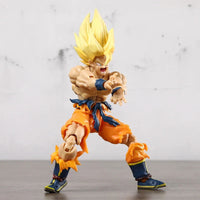 Super Saiyan Goku Posable Action Figure, Anime Dragon Ball Z Figurines PVC Articulated Collectible 16.5 cm