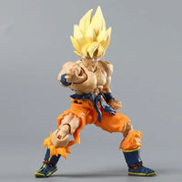 Super Saiyan Goku Posable Action Figure, Anime Dragon Ball Z Figurines PVC Articulated Collectible 16.5 cm