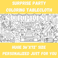 Surprise Party Coloring Tablecloth - BIG FRENCHIES