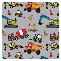 Construction Zone Splash Mat - A Waterproof Catch-All for Highchair Spills and More!