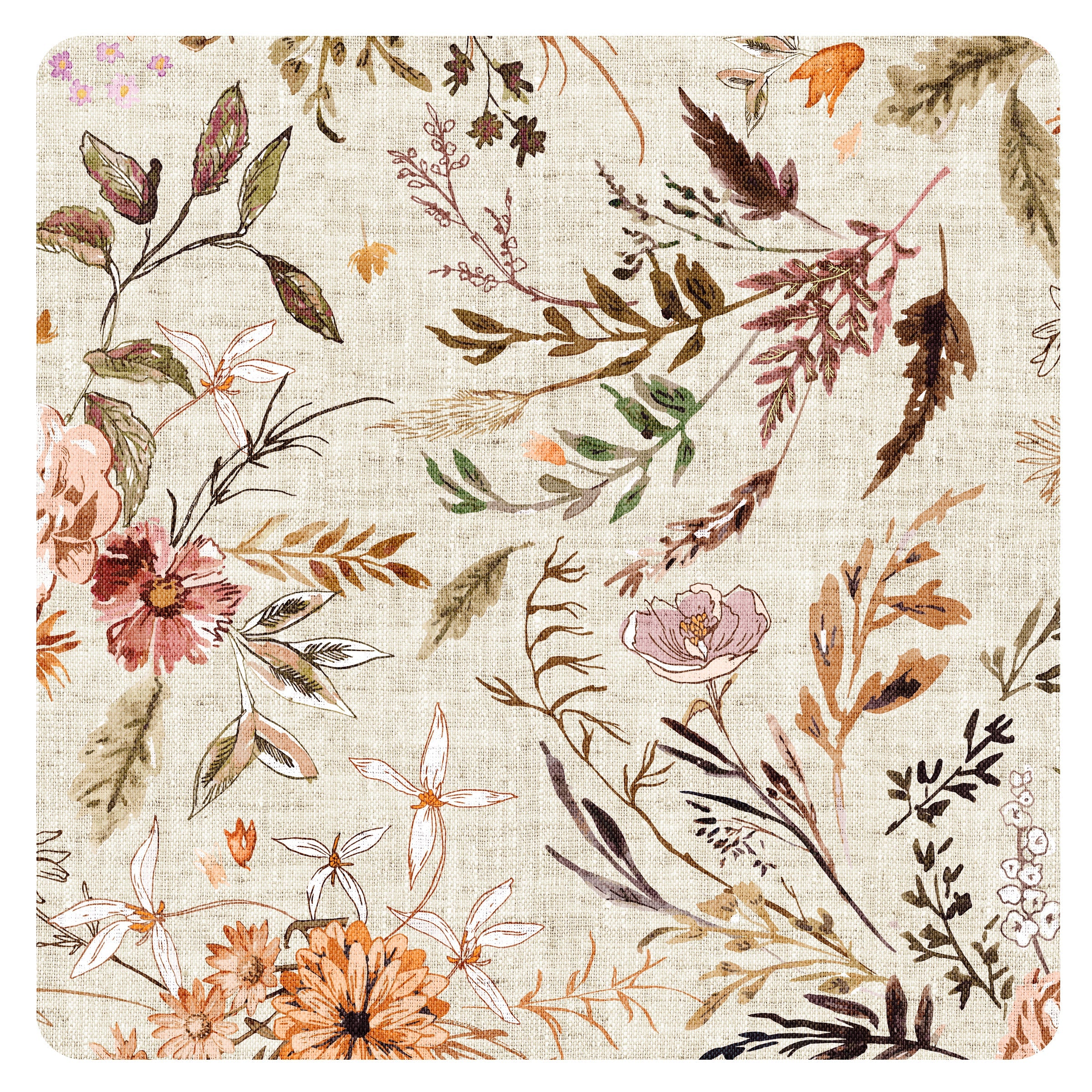 Delilah Floral Splash Mat - A Waterproof Catch-All for Highchair Spills and More!