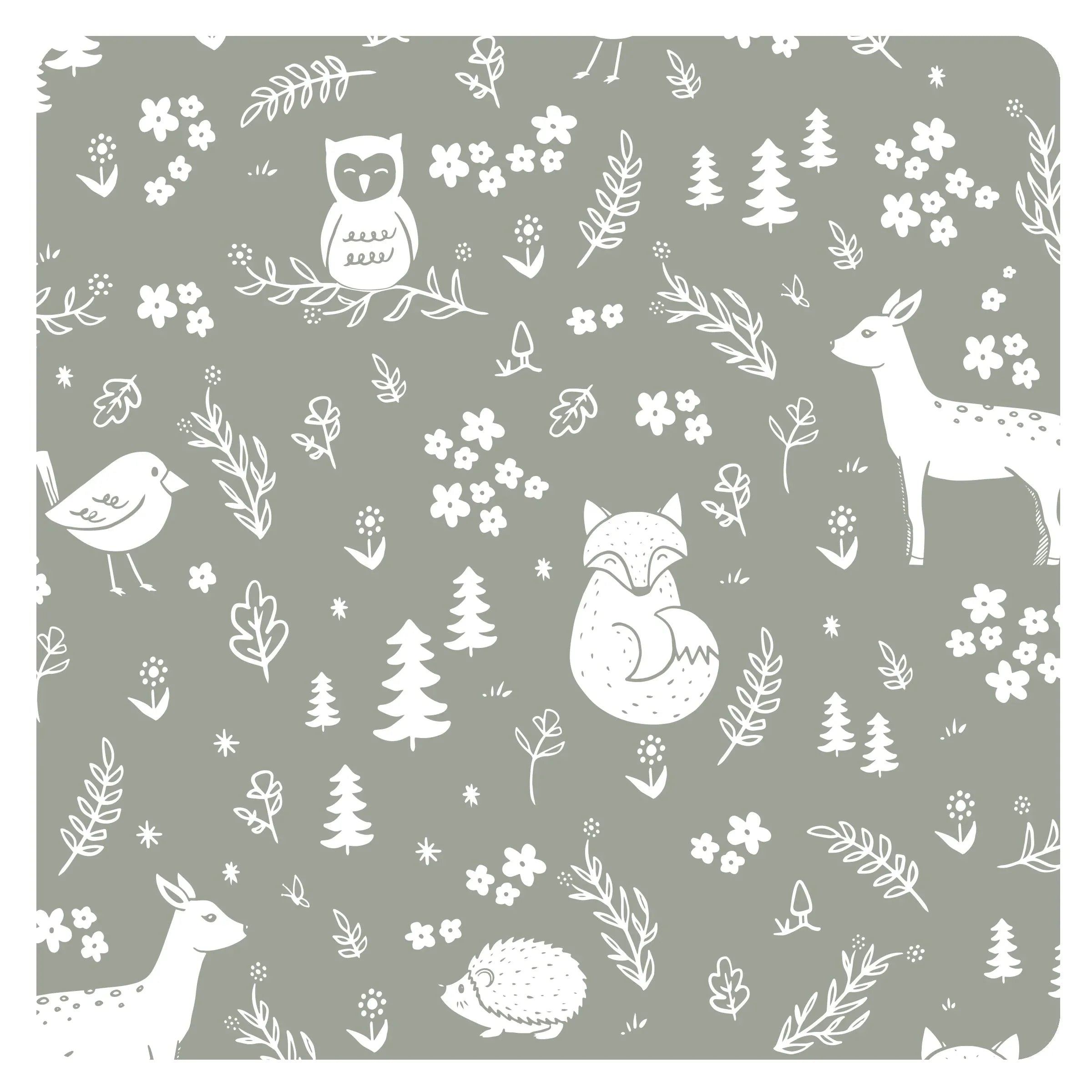 Forest Friends Splash Mat - A Waterproof Catch-All for Highchair Spills and More! - BIG FRENCHIES