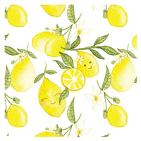 Fresh Lemon Splash Mat - A Waterproof Catch-All for Highchair Spills and More!