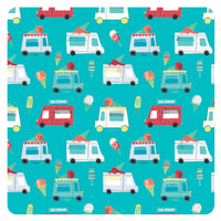 Ice Cream Truck Splash Mat - A Waterproof Catch-All for Highchair Spills and More!