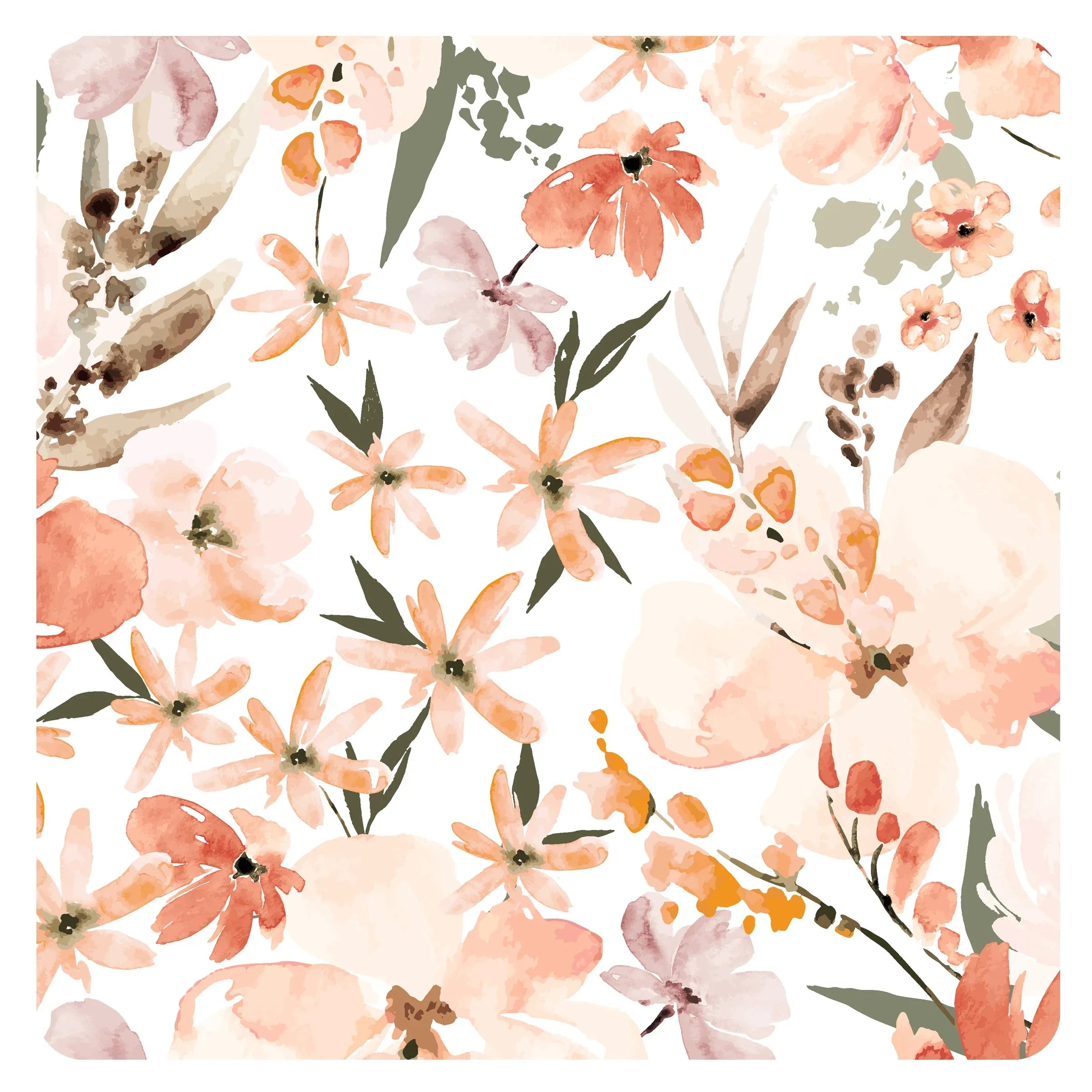 Peachy Dreams Splash Mat - A Waterproof Catch-All for Highchair Spills - BIG FRENCHIES