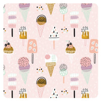 Pink Ice Cream - Waterproof Wet Bag (For mealtime, on-the-go, and more!) - BIG FRENCHIES