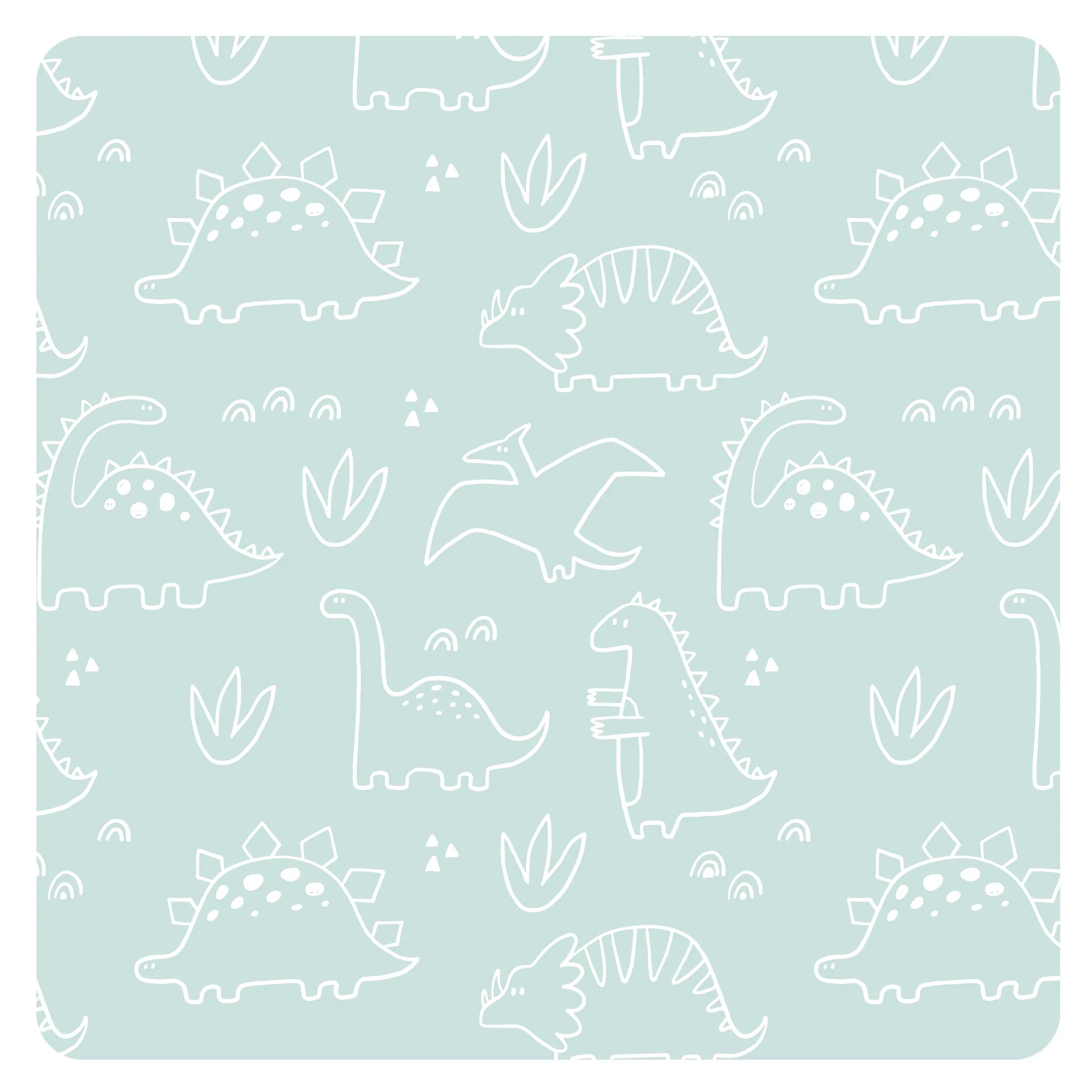 Dino Friends - Sage Bapron SALE **PRESCHOOL SIZE ONLY** - BIG FRENCHIES