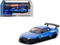 Nissan Skyline (R32) Widebody RHD (Right Hand Drive) #10 "Tarmac Works 10th Anniversary" Blue Metallic "Global64" 1/64 Diecast Model Car by Tarmac Works