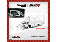 Mitsubishi Fuso Canter Mobile Display Truck RHD (Right Hand Drive) "EVA Racing" White with Graphics "Truck64" Series 1/64 Diecast Model Car by Tarmac Works