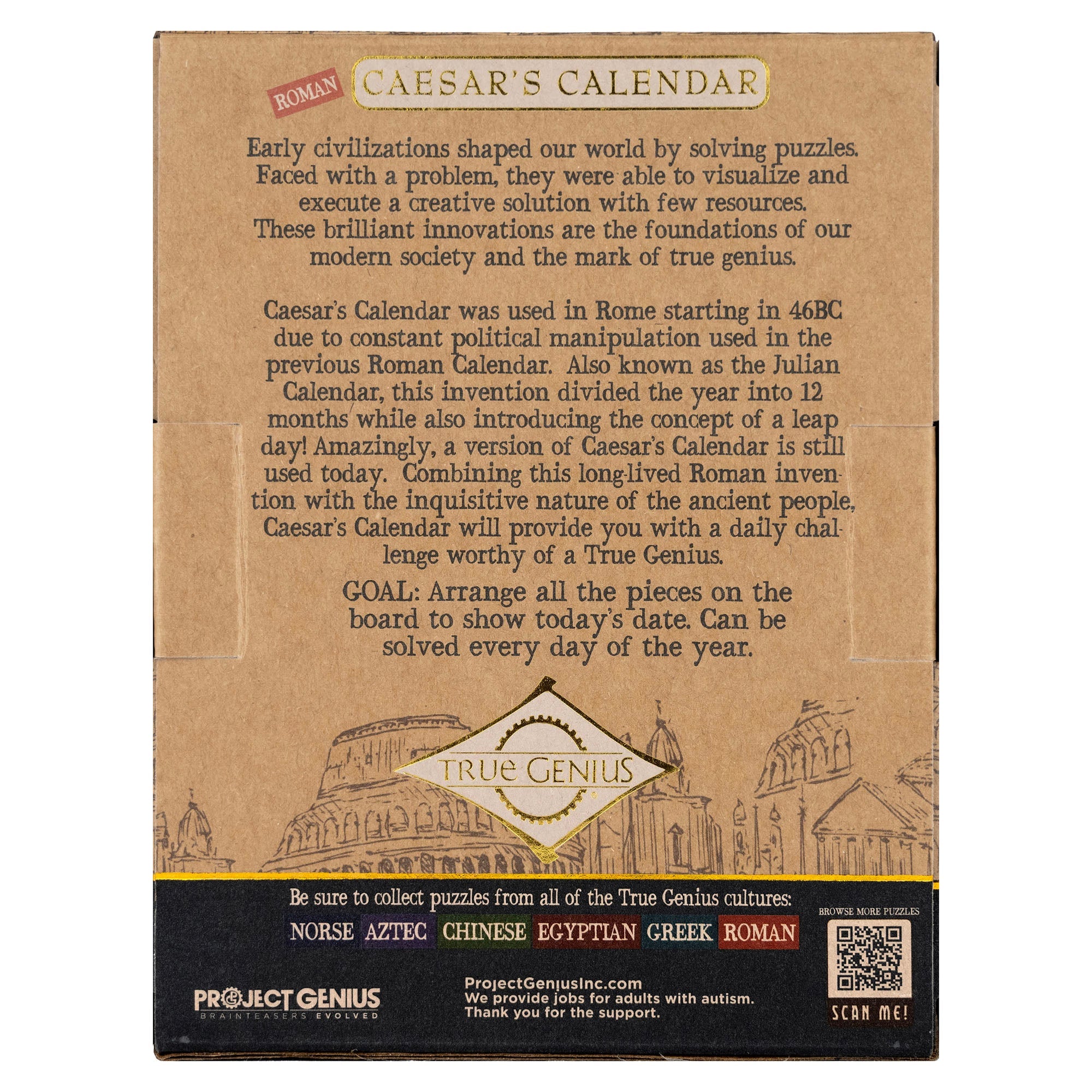 Caesar's Calendar - A New Puzzle for Every Day of the Year