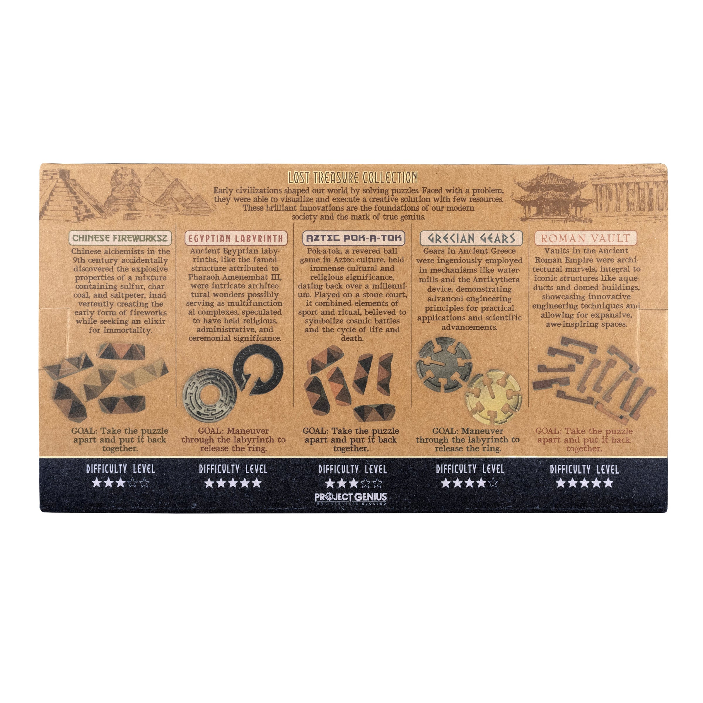 Lost Treasure Collection - 5-Pack of Brainteasers