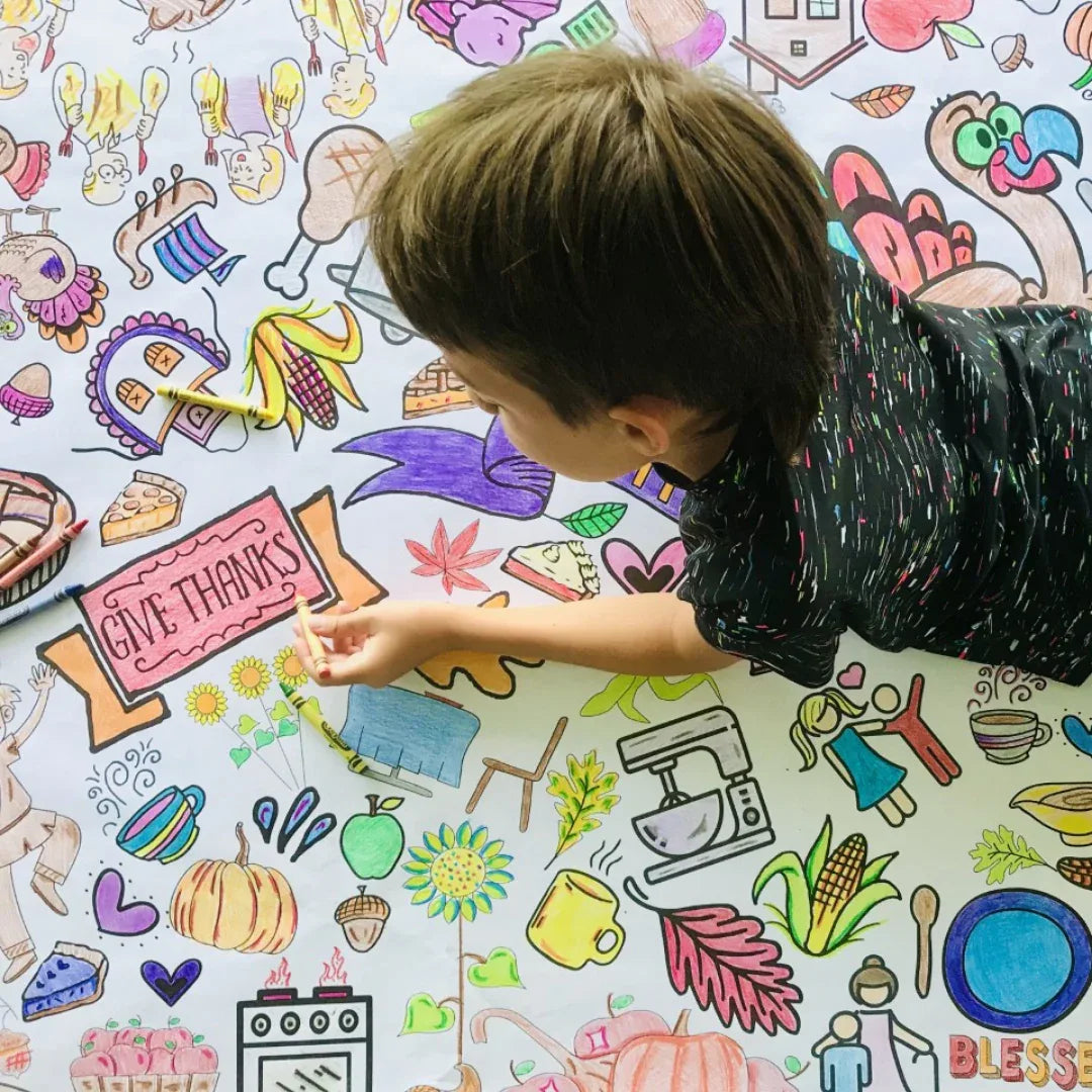 Thanksgiving Coloring Tablecloth - BIG FRENCHIES