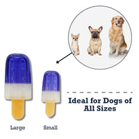 Popsicle-Shaped Freezable Dog Toy – 100% Natural Rubber Chew Toy - BIG FRENCHIES