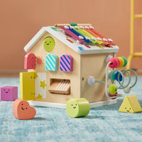 Brain & Hands Playset — Montessori Box (4–6 Months) + Activity Cube