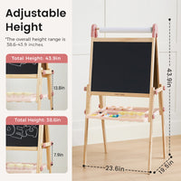 Tiny Land® Pink Magnitales Easel & Paper Roll Set