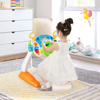 Kids Steering Wheel Pretend Play Toy Set with Lights and Sounds