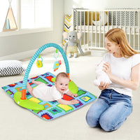 4-in-1 Baby Bouncer Activity Center with 3 Adjustable Heights-Green - Color: Green