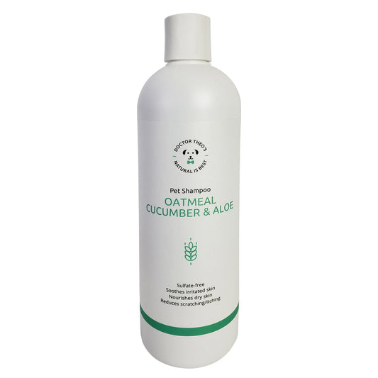Dr. Theo's Dog Shampoo – Oatmeal, Cucumber & Aloe (16 oz) - BIG FRENCHIES