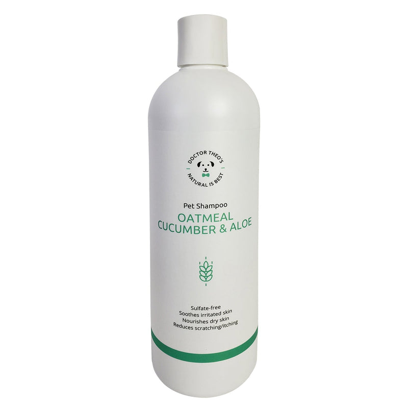 Dr. Theo's Dog Shampoo – Oatmeal, Cucumber & Aloe (16 oz) - BIG FRENCHIES