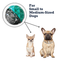 Country Living Geometric Textured Ball Dog Chew Toy, Interactive Rubber Toy for Mental Stimulation – Small - BIG FRENCHIES