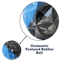 Country Living Geometric Textured Ball Dog Chew Toy, Interactive Rubber Toy for Mental Stimulation – Large - BIG FRENCHIES