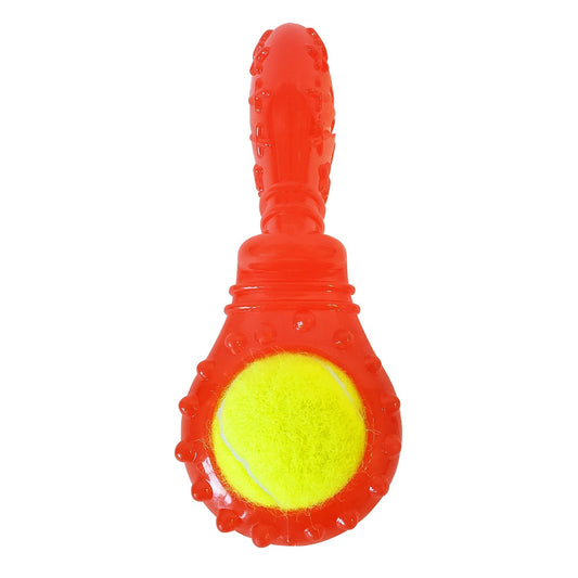 TPR Interactive Dog Chew Toy with Detachable Squeaker & Treat Fill - BIG FRENCHIES