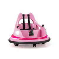 12V Kids Ride On Bumper Car with Remote Control and Dual Joysticks-Blue