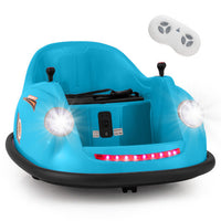 12V Electric Kids Ride on Bumper Car Battery Powered Bumping Car with Remote Control-Navy