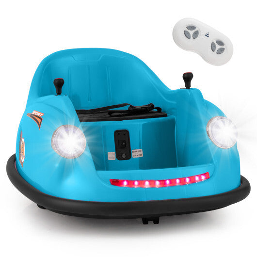 12V Electric Kids Ride on Bumper Car Battery Powered Bumping Car with Remote Control-Navy