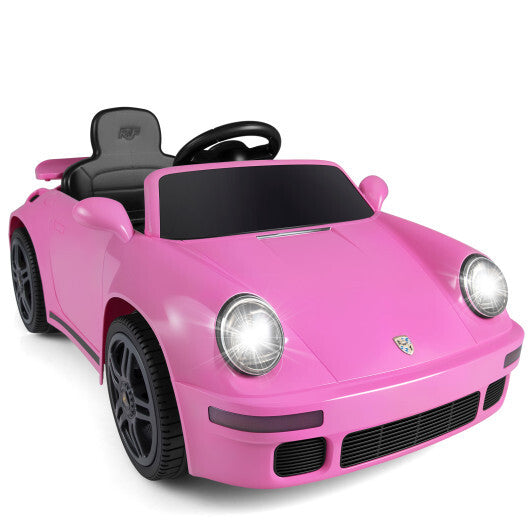 12V Electric Ride On Car Licensed RUF?CTR with Remote Control and Music-Pink
