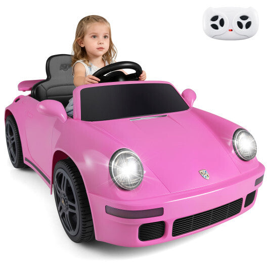 12V Electric Ride On Car Licensed RUF?CTR with Remote Control and Music-Pink