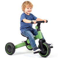 5-In-1 Toddler Bike Kids Balance Bike with Removable Pedals-Blue