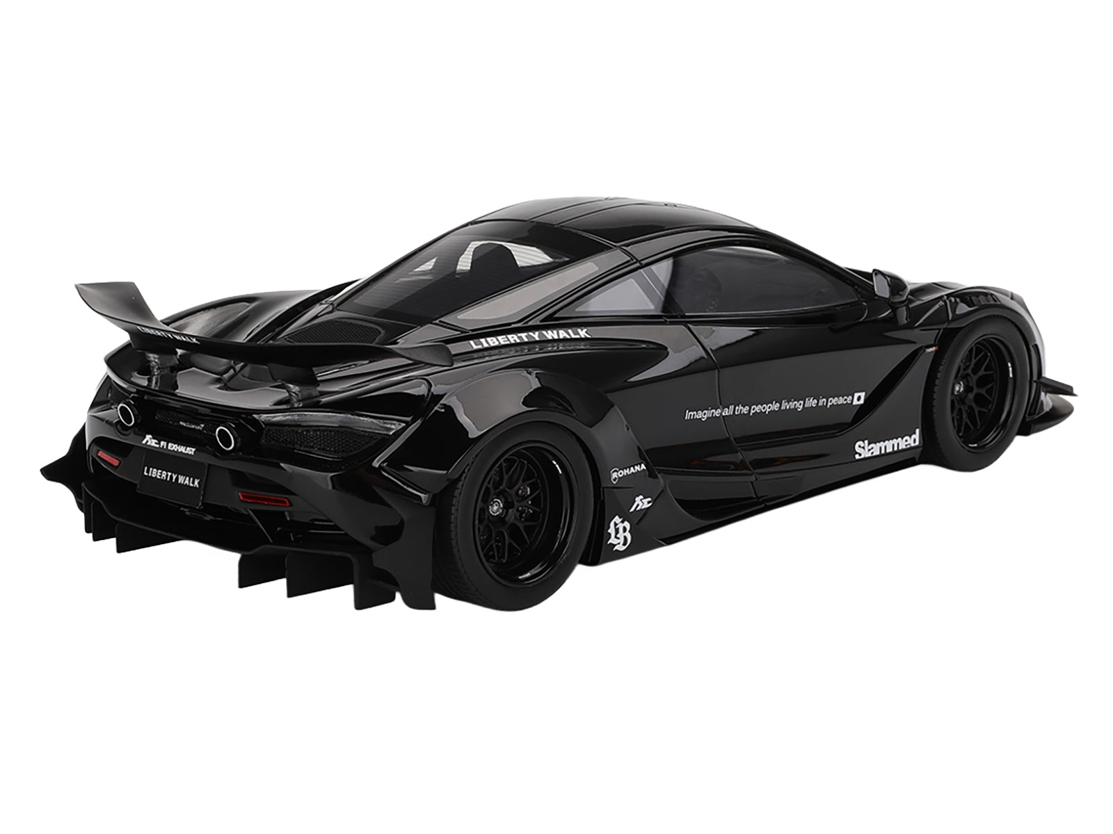 McLaren 720S "LB-Works" Black "Tokyo Auto Salon 2024" 1/18 Model Car by Top Speed