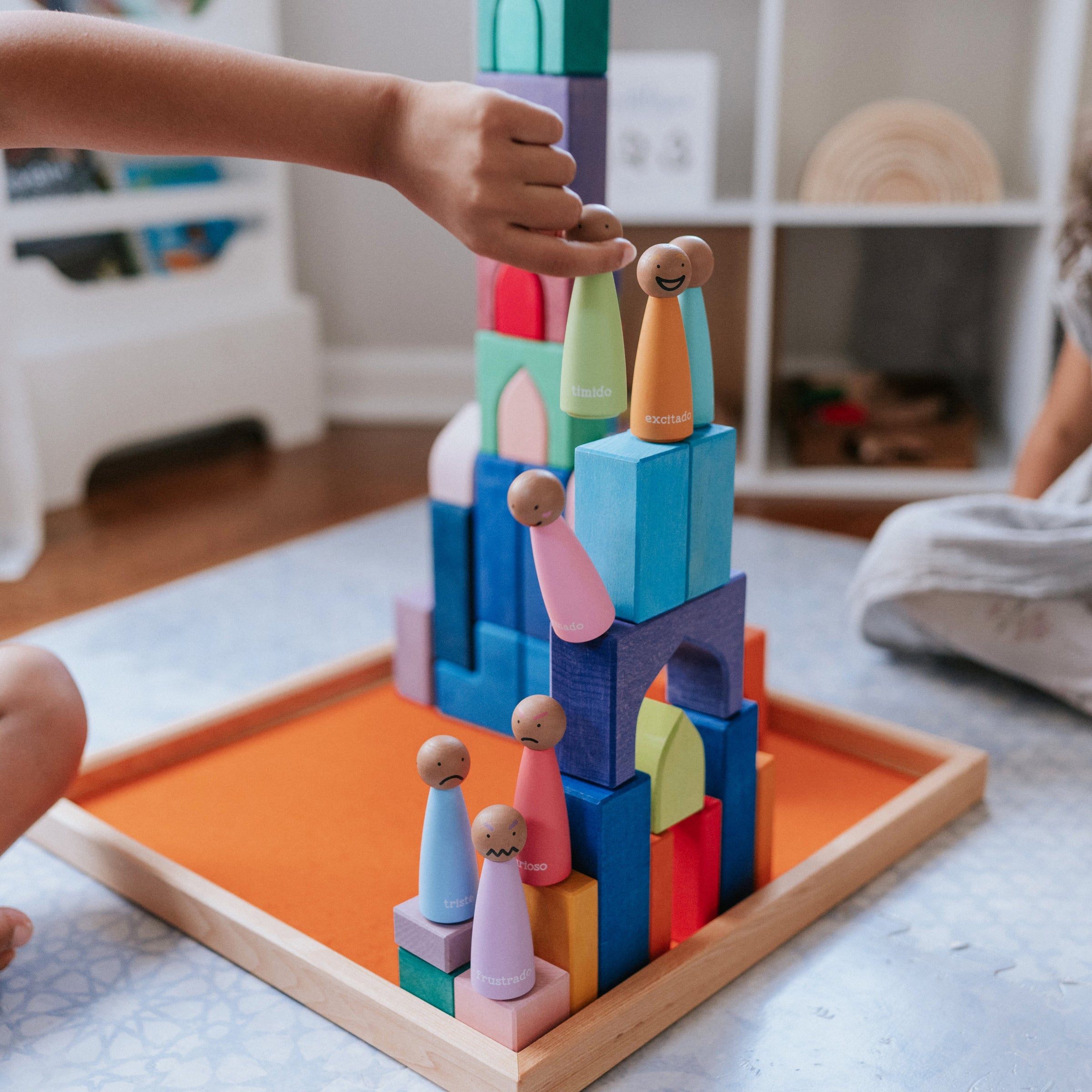 Bilingual Feelings & Emotions Peg Dolls • Gujarati | Hindi | Spanish | English