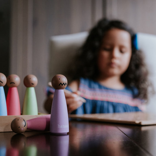 Bilingual Feelings & Emotions Peg Dolls • Gujarati | Hindi | Spanish | English