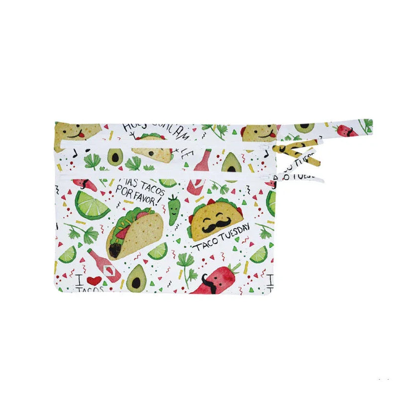 Taco Party - Waterproof Wet Bag (For mealtime, on-the-go, and more!) - BIG FRENCHIES