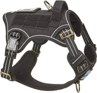 Tactical No-Pull Dog Harness with Handle, Reflective Adjustable Training Vest
