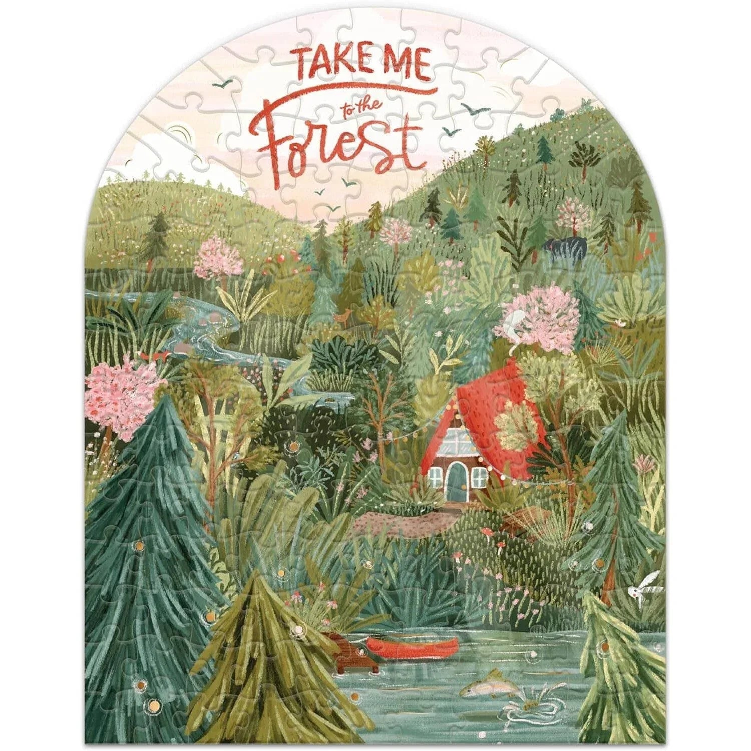 Take me to The Forest 140 Piece Mini Jigsaw Puzzle Lantern Press - BIG FRENCHIES