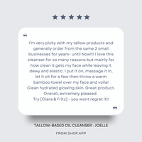 Tallow-Based Oil Cleanser