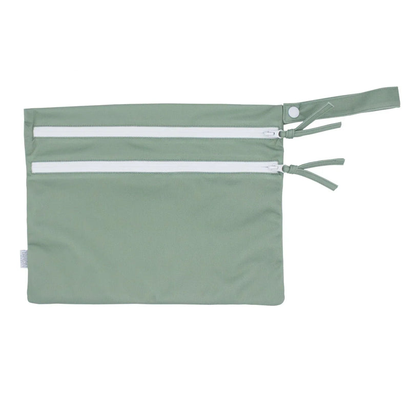 Solid Sage Minimalist - Waterproof Wet Bag (For mealtime, on-the-go, and more!) - BIG FRENCHIES