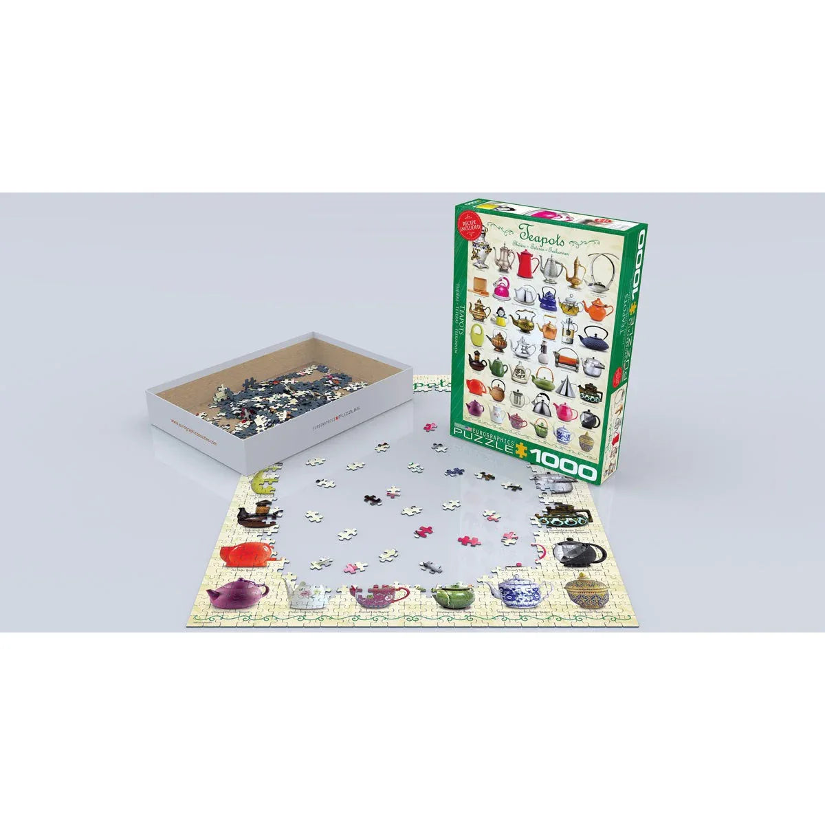 Teapots 1000 Piece Jigsaw Puzzle Eurographics - BIG FRENCHIES