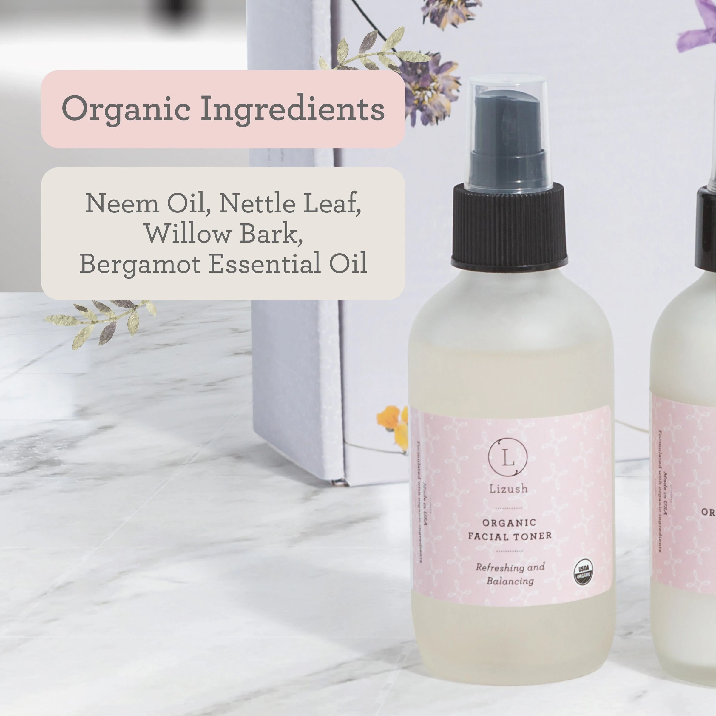 ORGANIC FACIAL TONER Refreshing and Balancing - BIG FRENCHIES