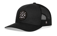 Tennessee Trucker Hat  |  Black TEN X Snapback