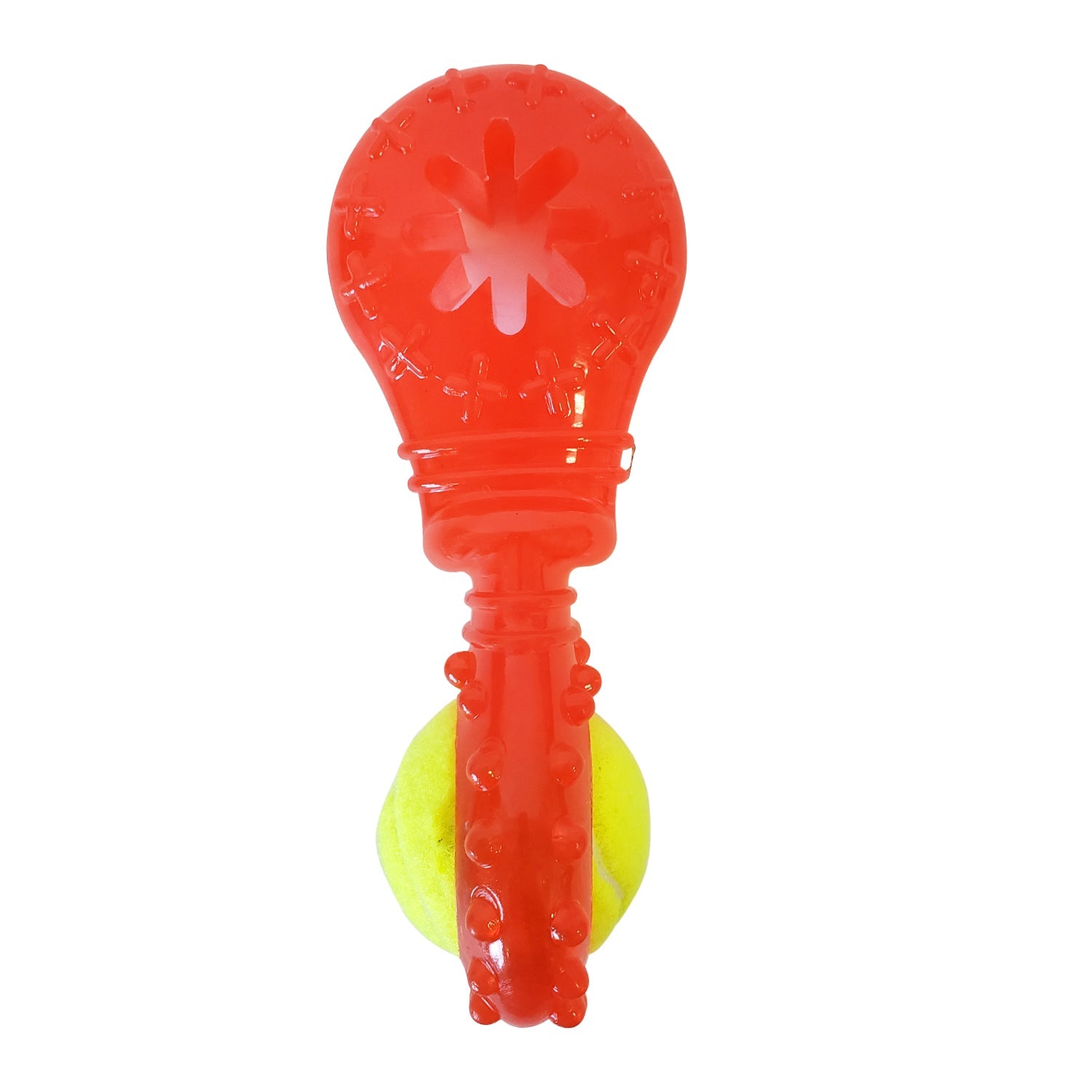 TPR Interactive Dog Chew Toy with Detachable Squeaker & Treat Fill - BIG FRENCHIES