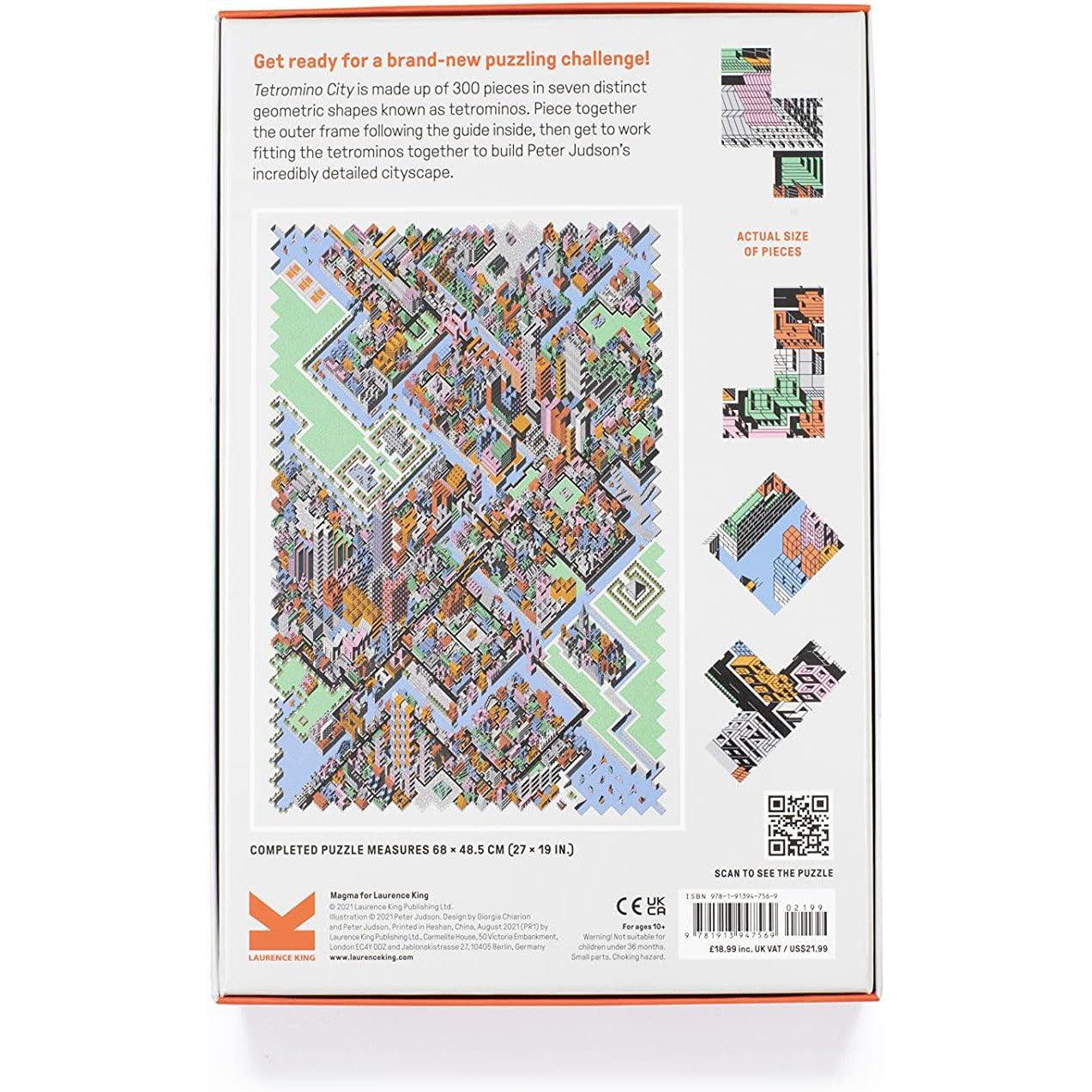 Tetromino City 300 Geometric Piece Jigsaw Puzzle Laurence King