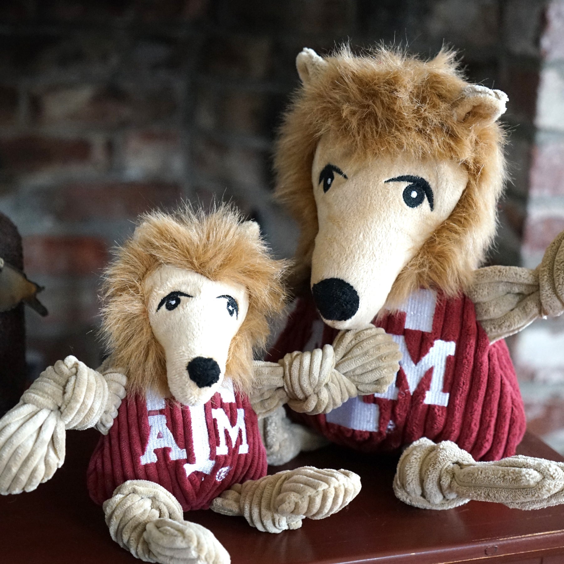 NCAA Texas A&M University, Reveille Knottie® Plush Dog Toy - BIG FRENCHIES