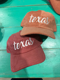 Texas Corduroy Dad Hat - BIG FRENCHIES