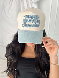Make Heaven Crowded - Denim Vintage Trucker Hat
