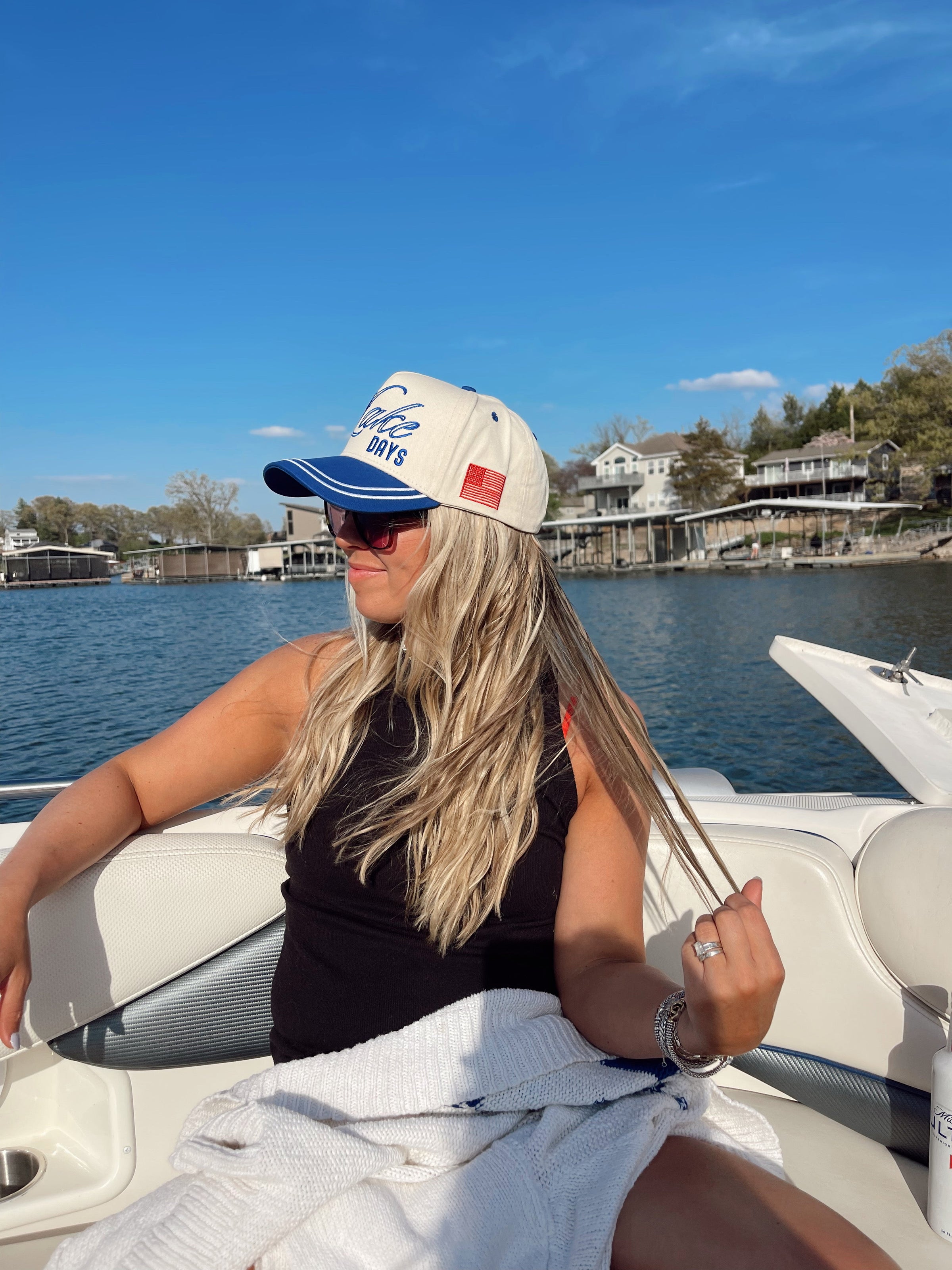 More Lake Days - Royal Blue Vintage Trucker Hat